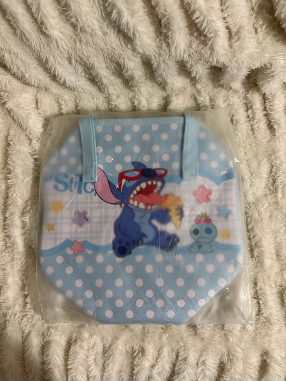 ✨ Disney Stitch & Angel Faux Leather Mini Duffel Bag Bundle ✨
